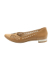 Usha Leder Ballerinas in Beige