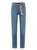 Zero  Jeans mit Leo-Gürtel Style Orlando 28 Inch in Middle Blue Denim