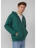 QS Sweatshirt Jacke in 7878_tannengrün