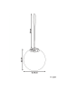 Beliani Pendelleuchten BOSLEY in Weiß - (W) 28 x (H) 82 x (L) 28 cm