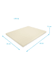 Intirilife Pizzastein 38 x 30 x 1,5 cm in Beige