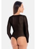 Teyli Langärmeliger Mesh-Bodysuit für Frauen Sophie in schwarz