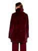 BETTY & CO Outdoorjacke mit Kunstfellkragen in Fall Burgundy
