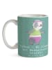 Mr. & Mrs. Panda Kaffeebecher Turnen Eleganz mit Spruch in Meeresbrise