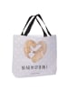 Mr. & Mrs. Panda Tote Bag Otter Herz mit Spruch in Grau Pastell