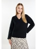 DreiMaster Damen Strickpullover in Schwarz