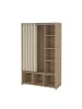 ebuy24 Kleiderschrank Kit Nussbaum 105 x 49 cm