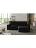 MF Design Bonita Recamiere Rechts in Schwarz -  (L) 175 x (B) 250 x (H) 92 cm