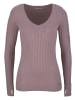 Kangaroos V-Ausschnitt-Pullover in altrose