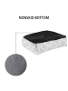 Intirilife Haustierbett mit doppelseitigem Innenkissen in Blau-Grau 67 cm