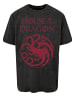 F4NT4STIC Oversize T-Shirt House Of The Dragon Targaryen Crest Logo in schwarz