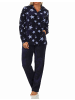 NORMANN Coralfleece Hausanzug Homewear Sternen - 58692 in marine