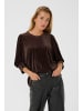 Kaffe Langarm-Bluse KAcaca Loose fit in Black Coffee