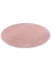 Snapstyle Hochflor Velours Teppich Luna Rund in Rosa