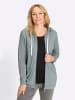 Sieh an! Sweatjacke in jade-meliert