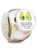 Mr. & Mrs. Panda Bonbonglas Avocado Pärchen mit Spruch in Weiß