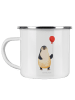 Mr. & Mrs. Panda Teetasse Pinguin Luftballon ohne Spruch in Weiß