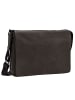 Leonhard Heyden Den Haag Messenger Leder 37 cm Laptopfach oliv