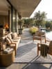 KADIMA DESIGN Outdoorteppich ENGADIN modern Schlafzimmer Esszimmer Diele in Silbergrau