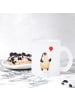 Mr. & Mrs. Panda Teetasse Pinguin Luftballon ohne Spruch in Transparent