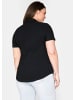 sheego Hemdbluse in schwarz