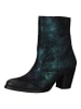 Lazamani Stiefelette Schwarz/Türkis