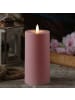 MARELIDA LED Kerze für Außen Outdoorkerze H: 15cm in rosa