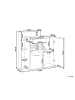 Beliani Schuhschrank MIRANI in Heller Holzfarbton - (W) 98 x (H) 100 x (L) 29 cm