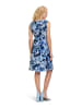 Vera Mont Cocktailkleid mit Bindegürtel in Dunkelblau/Blau