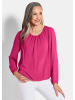 GOLDNER Elegante Bluse aus Chiffon in pink