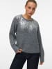Vero Moda Strickpullover in Medium Grey Melange