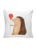 Mr. & Mrs. Panda Zierkissen Igel Luftballon ohne Spruch in Weiß
