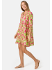 PM SELECTED Kleid in Grün-Fuchsia