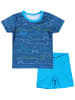 Aquarti Baby Jungen Bade-Set Zweiteiliger Badeanzug T-Shirt Hose in blau Modell 1