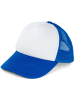 styleBREAKER Mesh Cap in Weiß-Royalblau