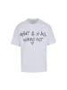 Mister Tee T-Shirt "IT All Works Out Wording Oversize Tee" in Weiß