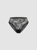 Erlich Textil  SLEEK LACE SLIP in schwarz