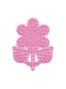 Hama Stiftplatte Kleine Blume für Midi-Bügelperlen in pink