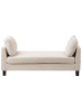 Beliani Chaiselongue ARCHIANE in Weiß/Schwarz - (W) 170 x (H) 60 x (L) 85 cm