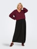 ONLY Carmakoma Bluse in Tawny Port