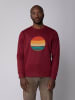 wat? Apparel Sweatshirt Retro Sunset Ocean in Weinrot