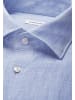 Seidensticker Leinenhemd Shaped in Mittelblau