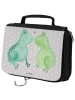 Mr. & Mrs. Panda beauty case Frosch Liebe ohne Spruch in Grau Pastell