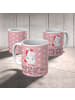 Mr. & Mrs. Panda Kaffeetasse Einhorn Wut mit Spruch in Rot Pastell