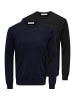 ONLY & SONS Pullover Wyler in Schwarz / dunkelblau