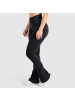 SMILODOX Schlaghose Leggings Aylin Scrunch in Schwarz