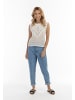 IZIA Damen Strickpullunder in Wollweiss