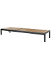 Beliani Gartenliege NARDO in Braun/Schwarz - (W) 64 x (H) 29 x (L) 198 cm