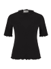 CARTOON Halbarm-Shirt mit Kragen in Schwarz