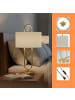 relaxdays Tischlampe in Weiß/ Gold - (H)55 x Ø 30,5 cm